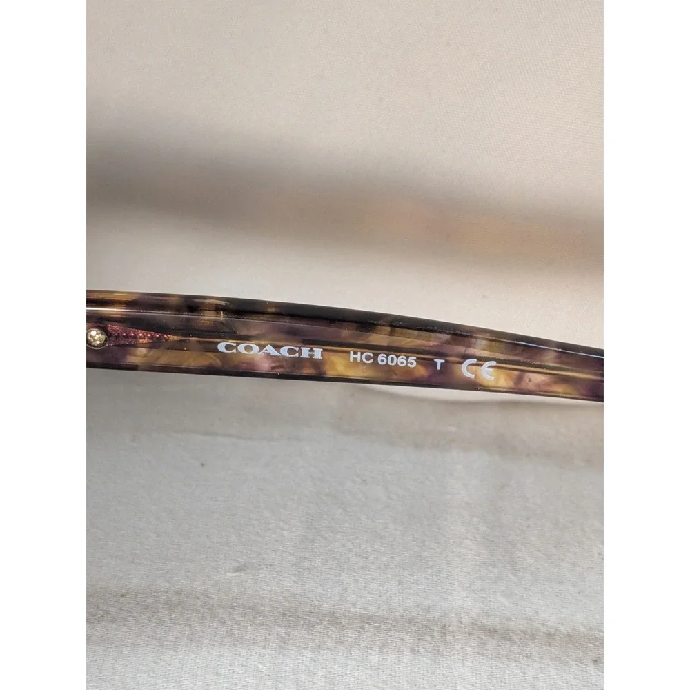 Coach Eyeglasses HC 6065 5287 Confetti Light Brown FRAMES ONLY 49-17-135